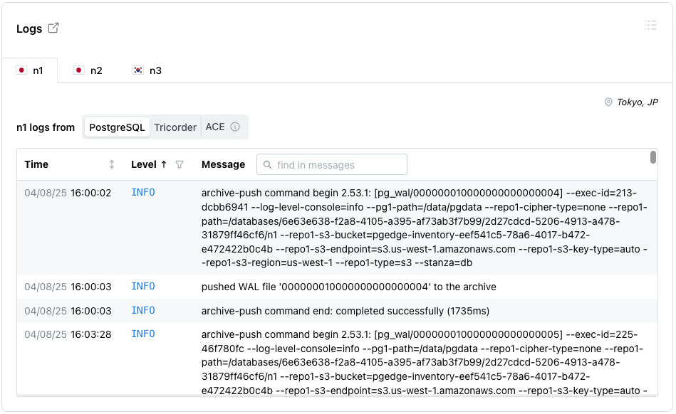 Database log files